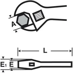 Virax -Clé à Molette 162mm à Mors Réversible -VIRAX Soldes Boutique 13495737 2