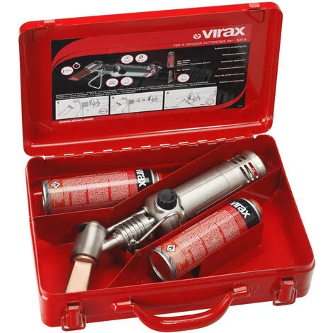 Virax -Kit Fer à Souder Autonome + 2 Cartouches De Gaz 60 G 110 Ml 2 Virax -Kit Fer à Souder Autonome + 2 Cartouches De Gaz 60 G 110 Ml – Image 2