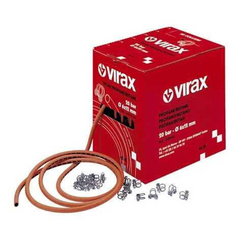 Tuyau Caoutchouc VIRAX Propane Raccord Droit Longueur 10 M - 528037 1 Tuyau Caoutchouc VIRAX Propane Raccord Droit Longueur 10 M - 528037